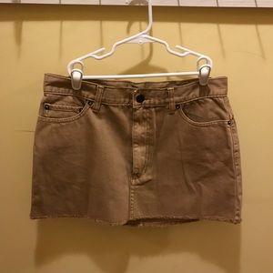 Free people khaki skirt